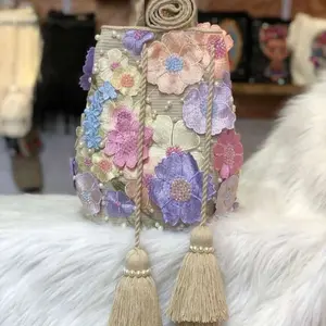 Original Purple Handmade Mochila Wayuu