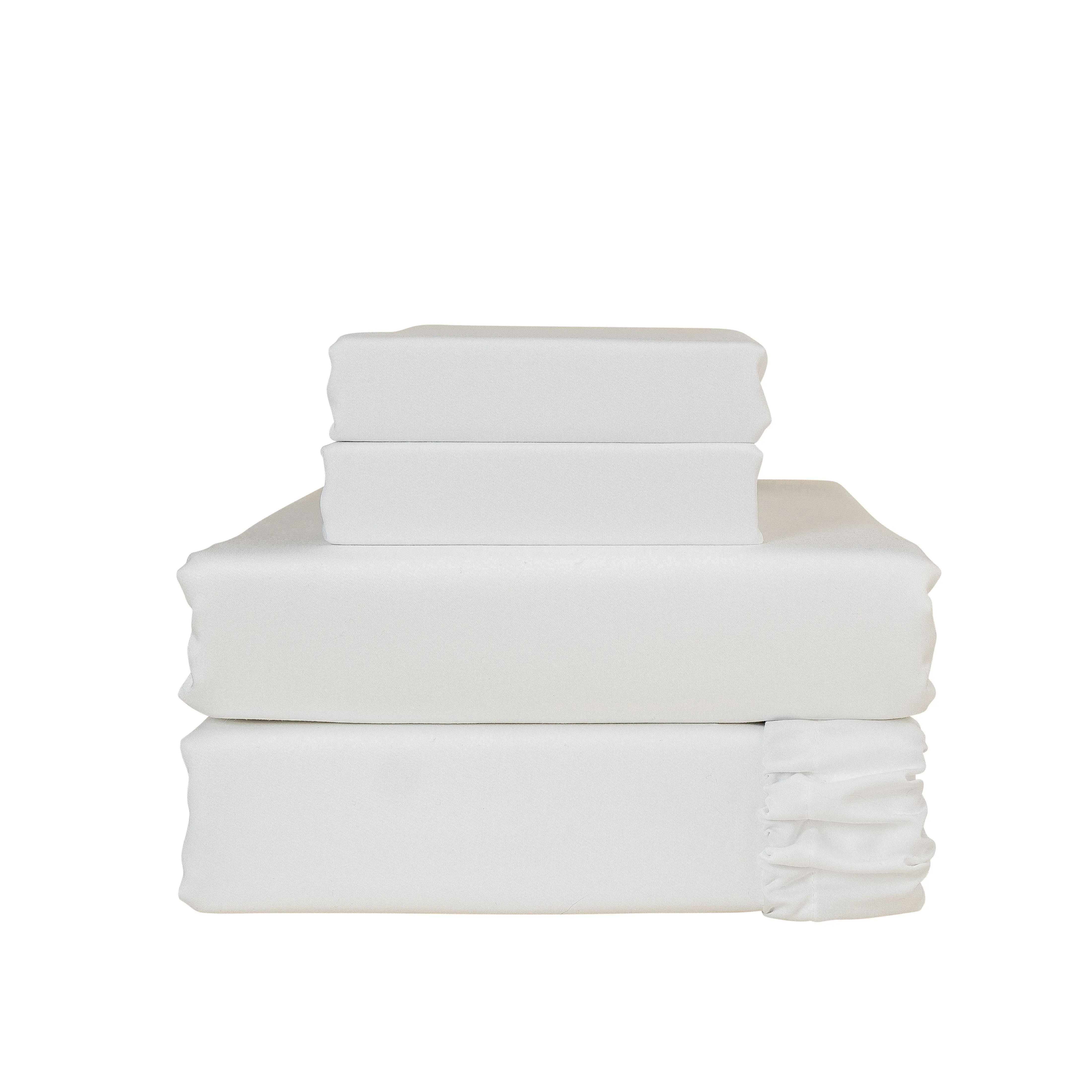 Soft Bamboo Lyocell Bed Sheet Set - Includes Queen Sized Fitted & Flat Sheets and 2 Pillowcases