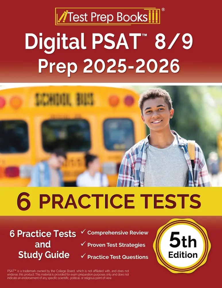 USED-Digital PSAT 8/9 Prep 2025-2026: 6 Practice Tests and Study Guide [5th Edition] by Morrison, Lydia (Paperback)
