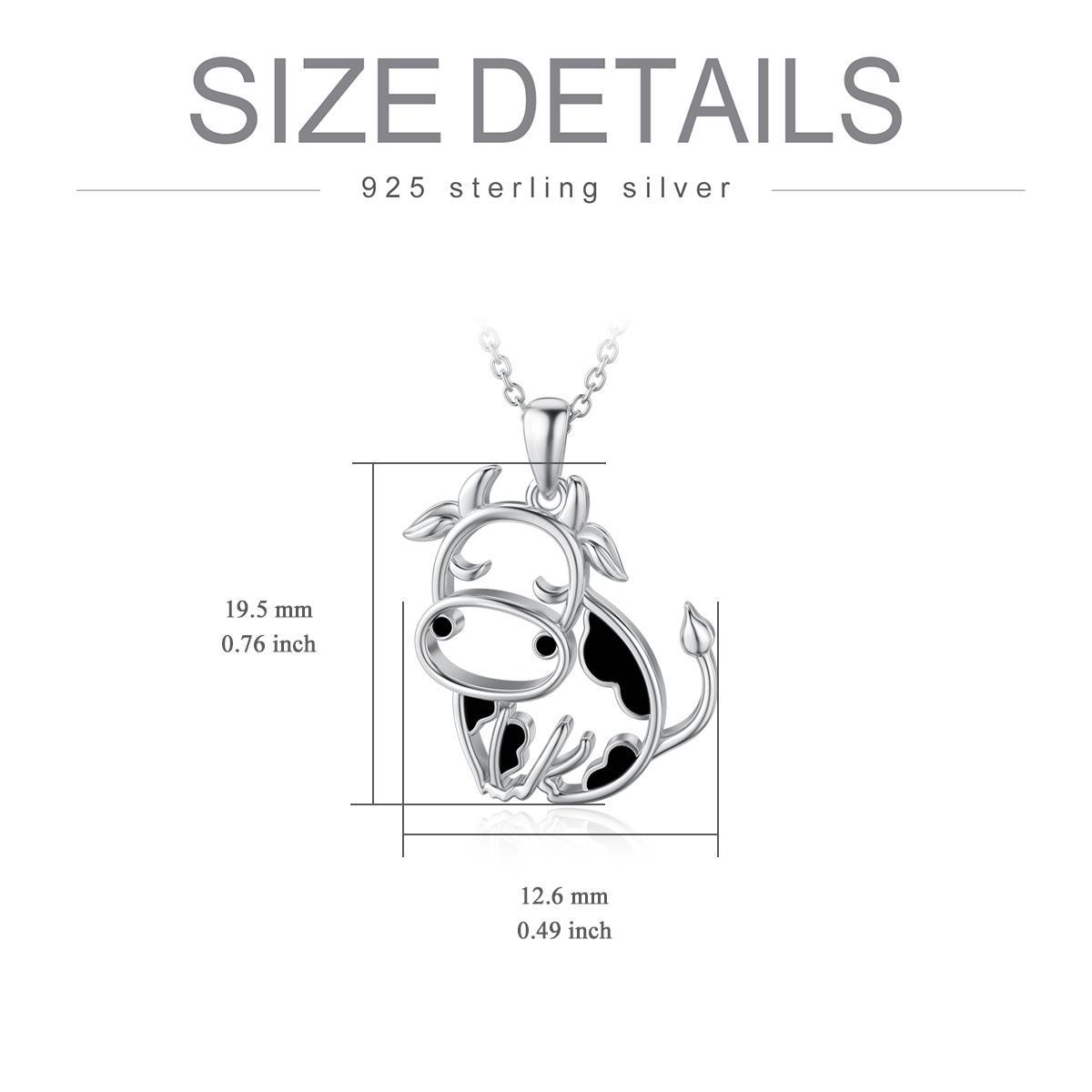 MEIDERBO Mothers Day Gifts for Mom Women Girls Cow Necklace for Women 925 Sterling Silver Cow Gifts Pendant Jewelry Birthday for Her
