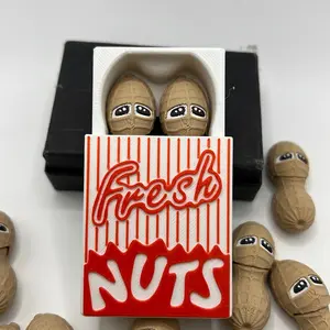 3D Printed Fresh Nuts Fidget Peanut - Unique Design for Stress Relief and Fun