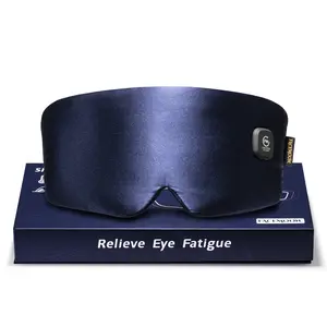 FACEMOON Cordless Heated Eye Mask, FSA Eligible | Warm Eye Compress for Travel & Sleep | Silk Soft, Rechargeable, Washable | Self-Care