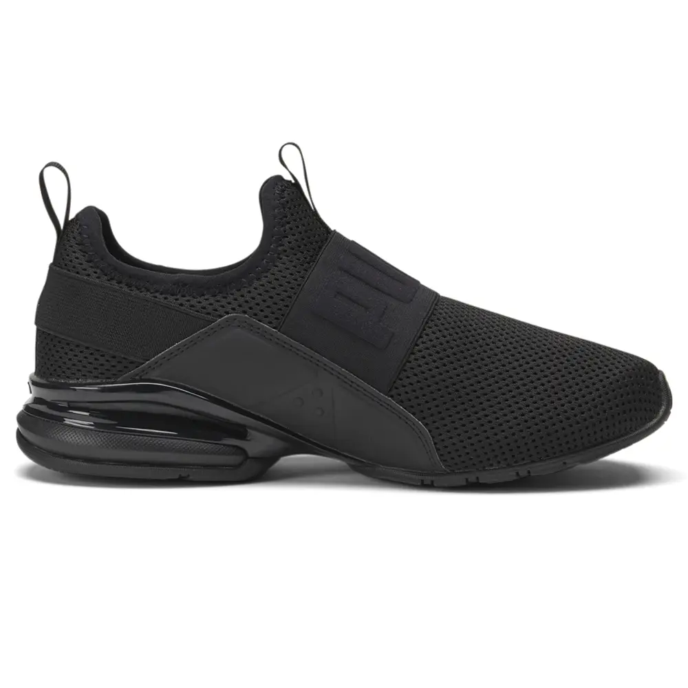 PUMA Womens Axelion Slip On Sneakers Shoes Casual - Black