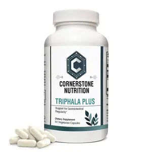 Triphala Plus Capsules - Herbal Supplement with Amla, Bibhitaki, Haritaki, Cape Aloe, Magnesium Citrate. Digestion & Colon Support. Motility activator, Immune Support, Adaptogen - 60 Capsules