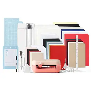 Cricut Joy Machine 2 Deluxe Bundle in Coral with Crafting Tools