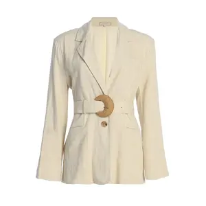 Natural Ocean Breeze Linen Blazer