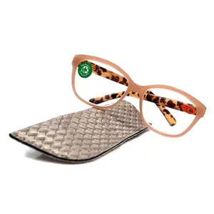Savannah, (Premium) Reading Glasses, Fashion Reader, Square, (Tan, Brown Tortoise Shell) Spring Temple. Full Reader Lens. NY Fifth Avenue Unisex Lightweight