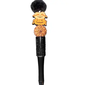 Pens with Acrylic Beads - 1 Eye-Catching  Trendy Stationery Items Perfect for Desk Decor or Gifts