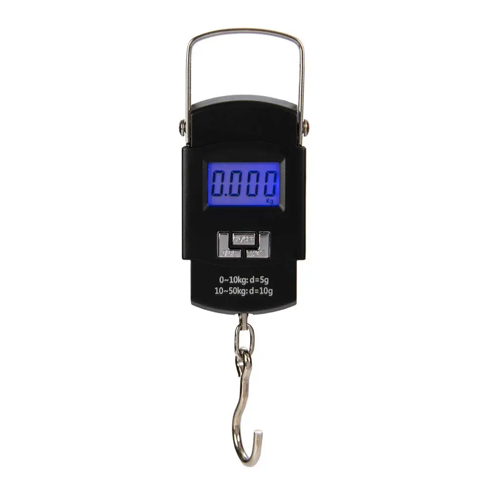 Digital Luggage Scale, 50kg/110lb Electronic Baggage Hanging Scale, Portable Handheld Suitcase Weighing Scale for Travel Tool