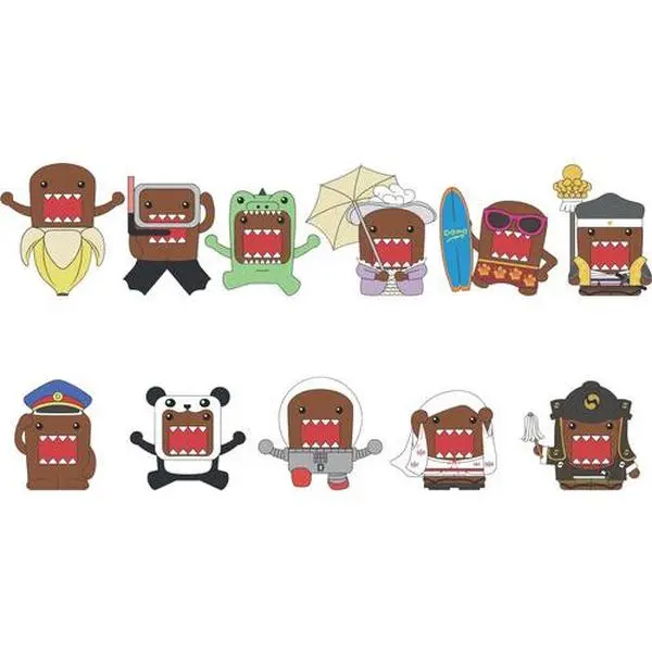 Domo-Kun - 3D Foam Bag Clip - 24pc Blind Bag PDQ  [COLLECTIBLES] Blind Packaging , Keychain