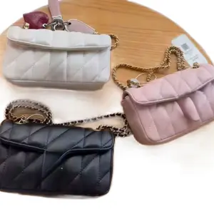 Luxury Mini Hand Bag - Quilted Design with Chain Strap in Multiple Colors