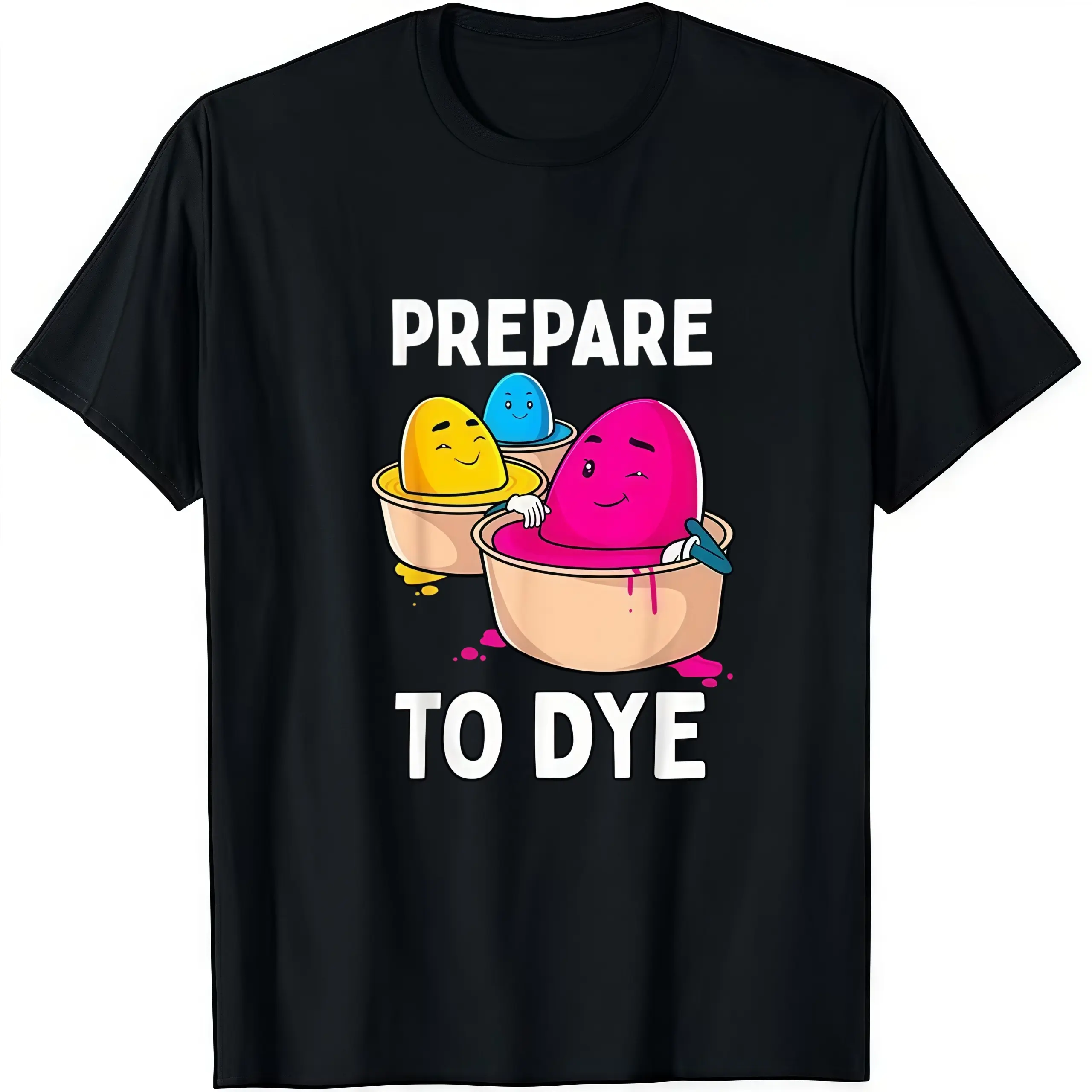 Holiday Humo Easter Egg Dye Vibes ‘Prepare To Dye’ Easter T-Shirt  y2k cotton fashion Streetwear Lover Gift Top Trending