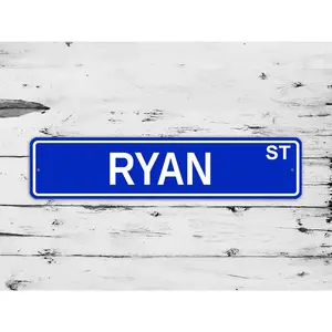 Ryan Street Sign Personalized Custom Name Gift