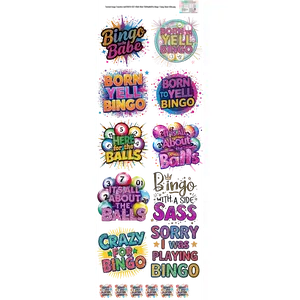 Bingo 1 60x22" DTF Ready to Ship Gang Sheet