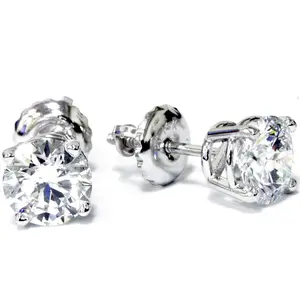 Platinum 1 1/2ct Lab Grown Diamond Studs