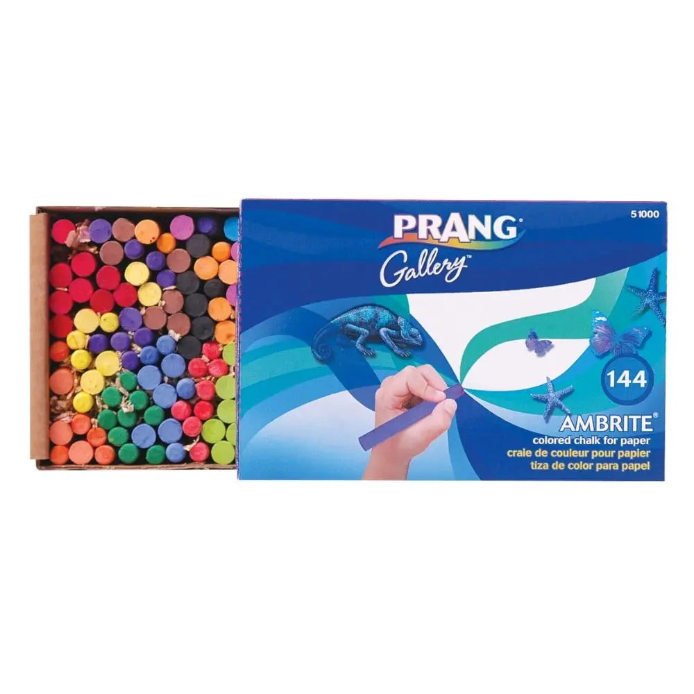 Prang 001314 Ambrite Non-Toxic Colored Drawing Chalk- Set Of 144