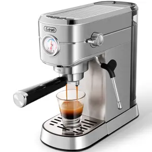 【Springtok】Gevi 20-Bar Espresso Machine – Professional  Coffee Equipment Semi-Automatic with Milk Frother Steam Wand, Compact Cappuccino & Latte Maker