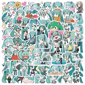 Miku And Teto Unique Anime Stickers for Laptop Water Bottle and Luggage 50+ Vocaloid Fans Sticker Pack Ideal for Customizing Belongings