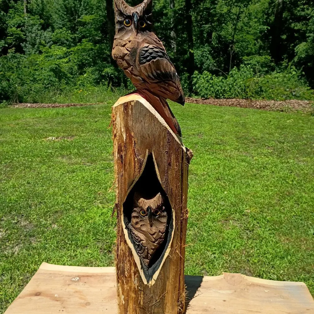 2.5' Tall Double Owl