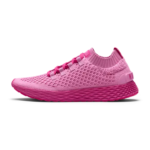 NOBULL Women's Allday Knit Shoe in Signal Pink - Everyday Walking Sneaker, Comfortable Slip-On Shoe, Casual Trainer