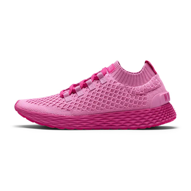 NOBULL Women's Allday Knit Shoe in Signal Pink - Everyday Walking Sneaker, Comfortable Slip-On Shoe, Casual Trainer