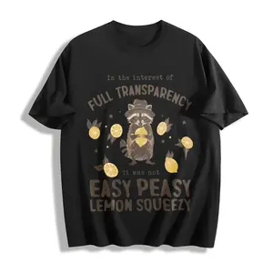 Easy Peasy Lemon Squeezy Shirt, Funny Raccoon Shirt, Comfort Colors Shirt, SummerT Shirt, Funny Saying TShirt, Silly T-Shirt