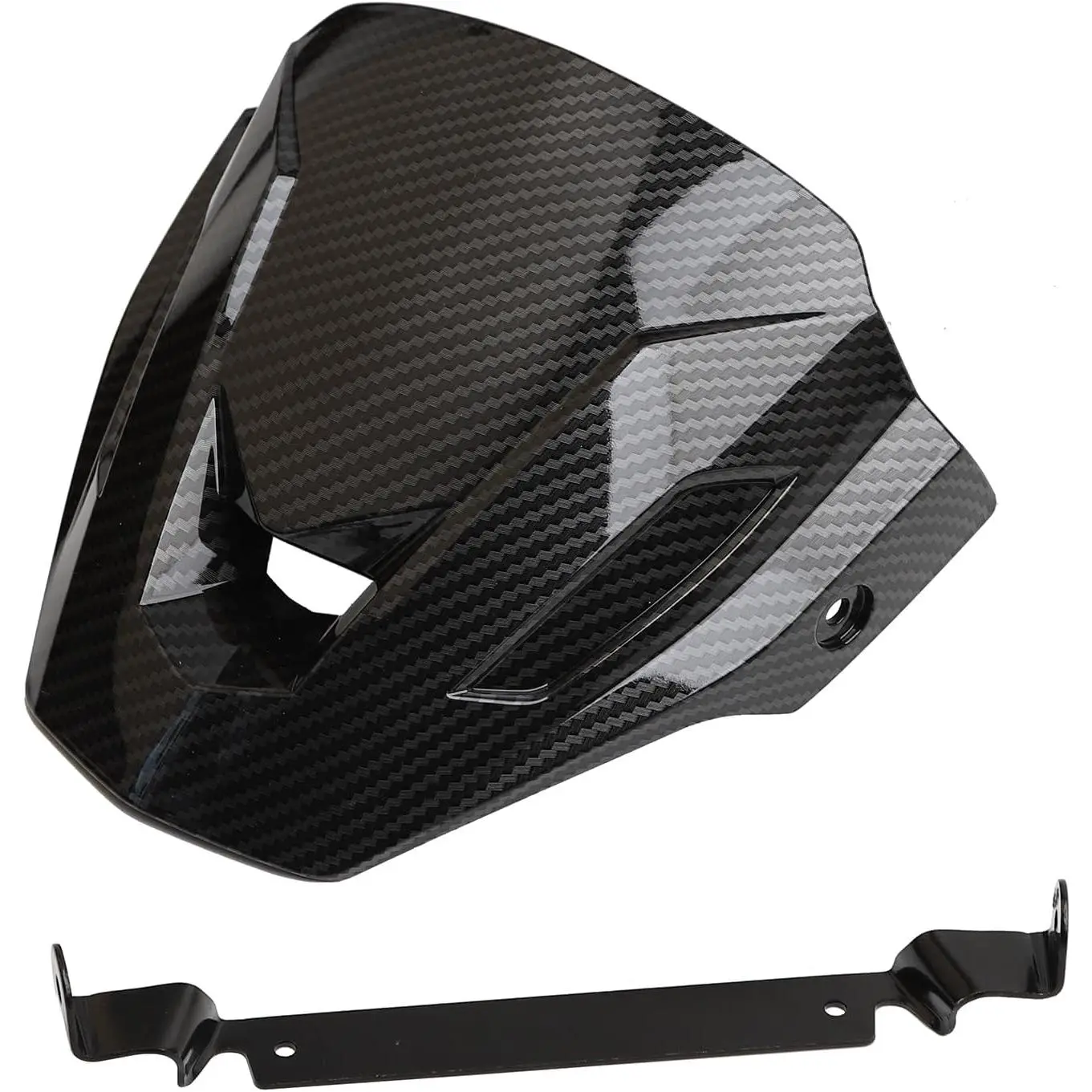 Mokuo Motorcycle Carbon Fibre Decorative Windshield Fit for Honda Grom msx 125 2016-2020 SF Windscreens Wind Deflectors