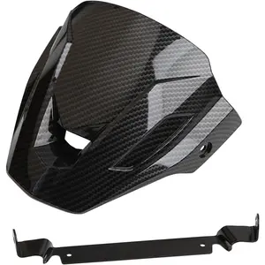 Mokuo Motorcycle Carbon Fibre Decorative Windshield Fit for Honda Grom msx 125 2016-2020 SF Windscreens Wind Deflectors