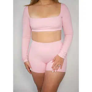 SoftFit Scoop Neck Long Sleeve Top