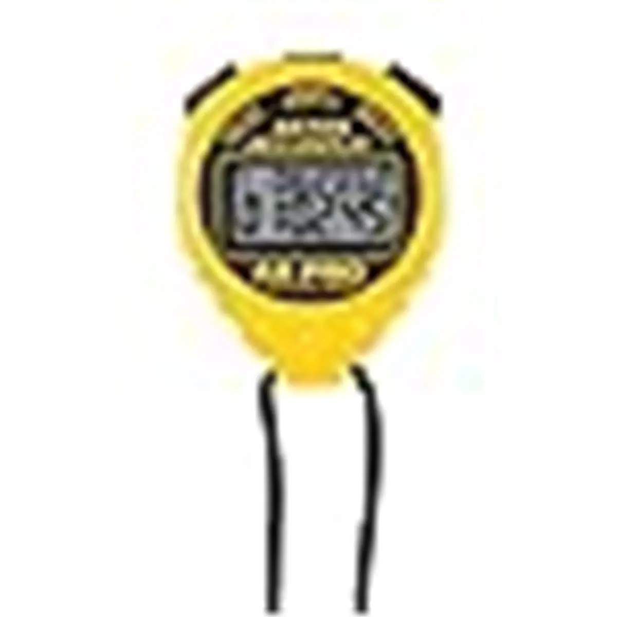 ACCUSPLIT Unisex Professional Polycarbonate Dual Split Stopwatch, 16-Memory, Dual Line, Yellow Case, for Event Timing & Track Sports