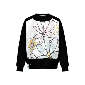 Flower ---Men’s Relaxed Fit Sweatshirt With Front Patch
