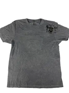 Gray Pollution Y2K Short Sleeve Shirt