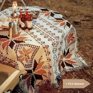 Boho Style Picnic Blanket, Thickened Picnic Mat, Outdoor Camping Mat, Picnic Tablecloth, Camping & Hiking Equipment