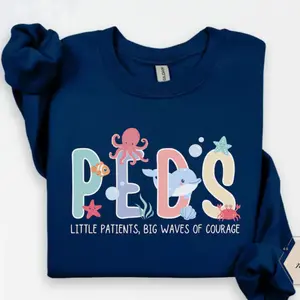 Pediatric Nurse Sweatshirt, Peds Nurse Crewnecks, Peds Gifts