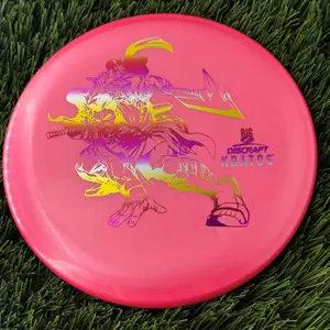 Discraft Big Z Collection Kratos with Big Z Stock Stamp with Inside Rim Embossed PM Paul McBeth Stamp - 174.0g - Solid Pink