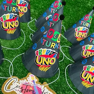 Custom Party Hats Any Themed Uno Design for Personalized Celebrations