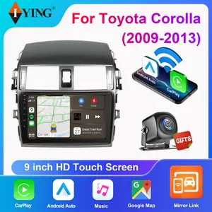 IYING Car Stereo Radio for Toyota Corolla 2009-2013 Support Wireless Carpaly and Android Auto, 9 Inch QLED Touch Screen with Bluetooth/GPS/WiFi/SWC/DSP/AM/FM