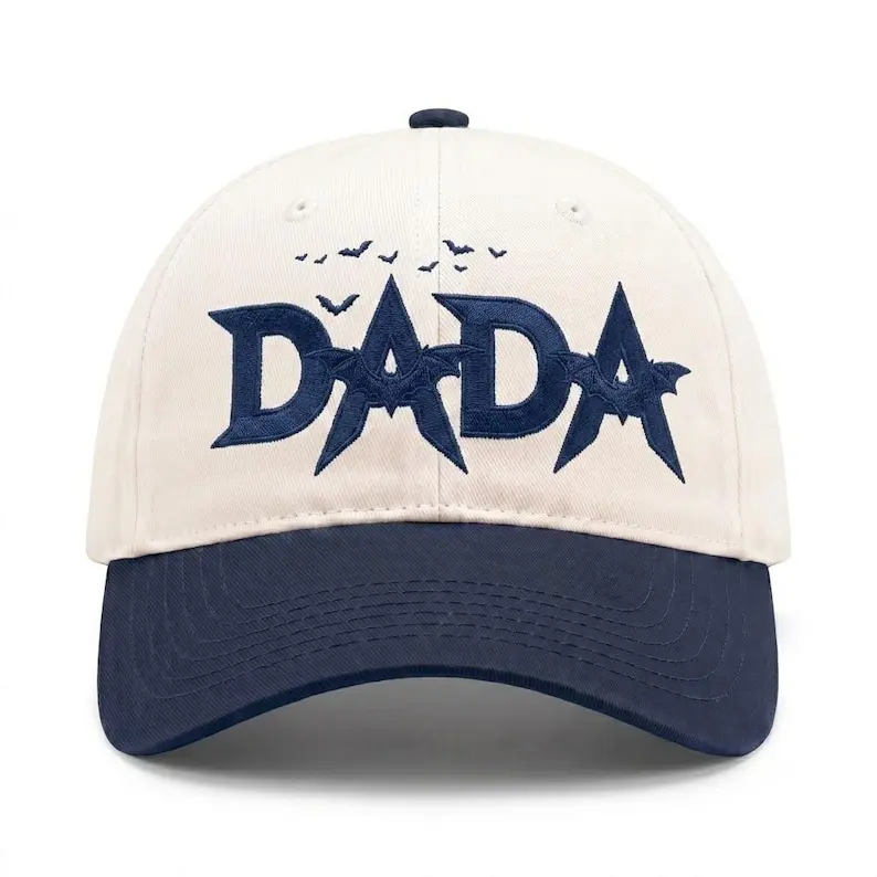 Embroidered Custom Dada Two Tone Baseball Cap Thread