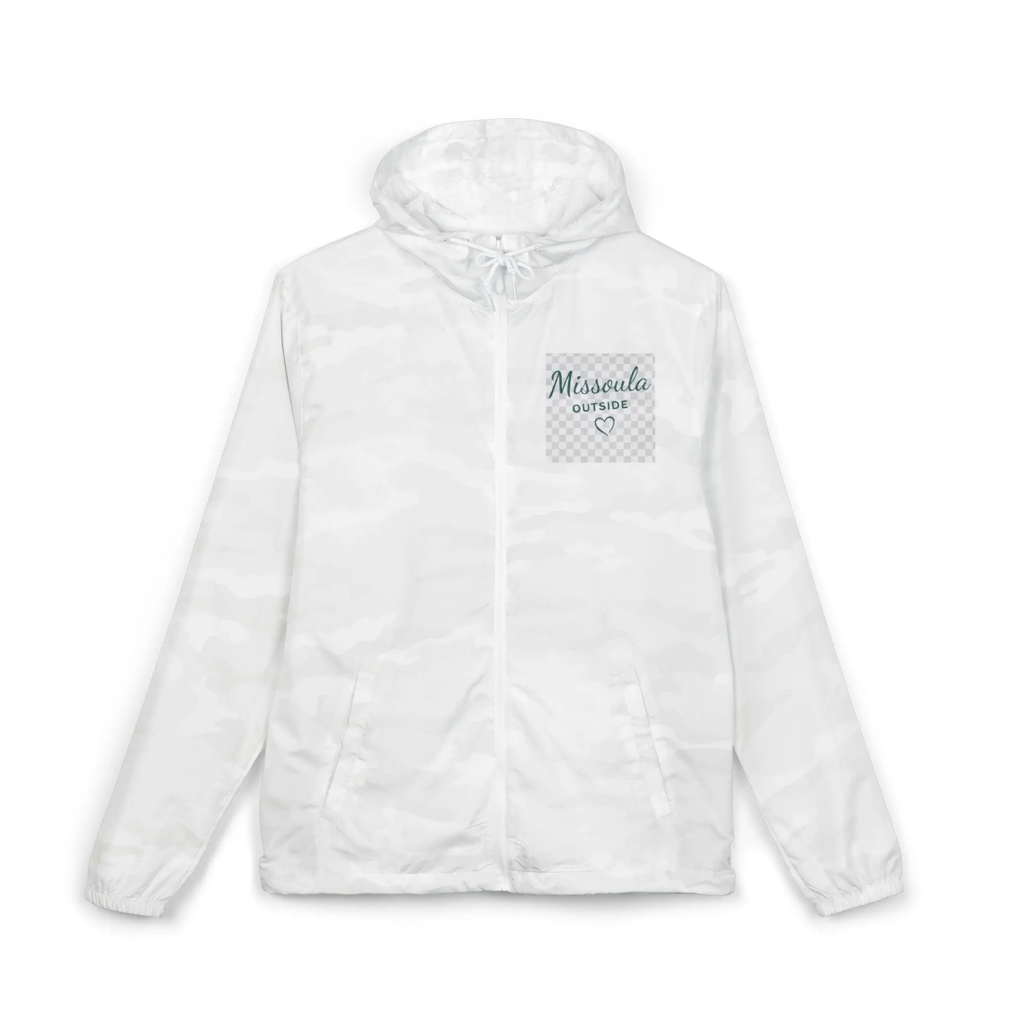 Missoula Outside Montana Windbreaker Jacket – "Missoula Outdoors" Hooded Full-Zip
