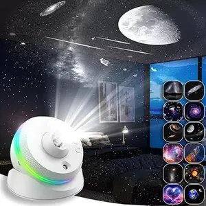 VanSmaGo Meteor Galaxy Projector, 13 in 1 Planetarium Star Projector Realistic Starry Sky Night Light with Solar System Constellation Moon for Kids Adults Bedroom Ceiling Home Theater Living Room Decor