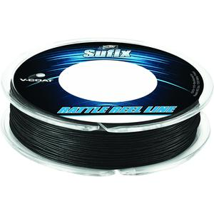 Sufix Rattle Reel V-Coat Ice Fishing Line, Black, 50 Yard Spool