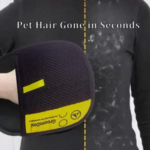 Pet Hair Removal Glove, Reusable Electrostatic Fur Remover for Couch, Furniture, Carpet, Clothes & Car Seats, Cat & Dog Hair Cleaner
