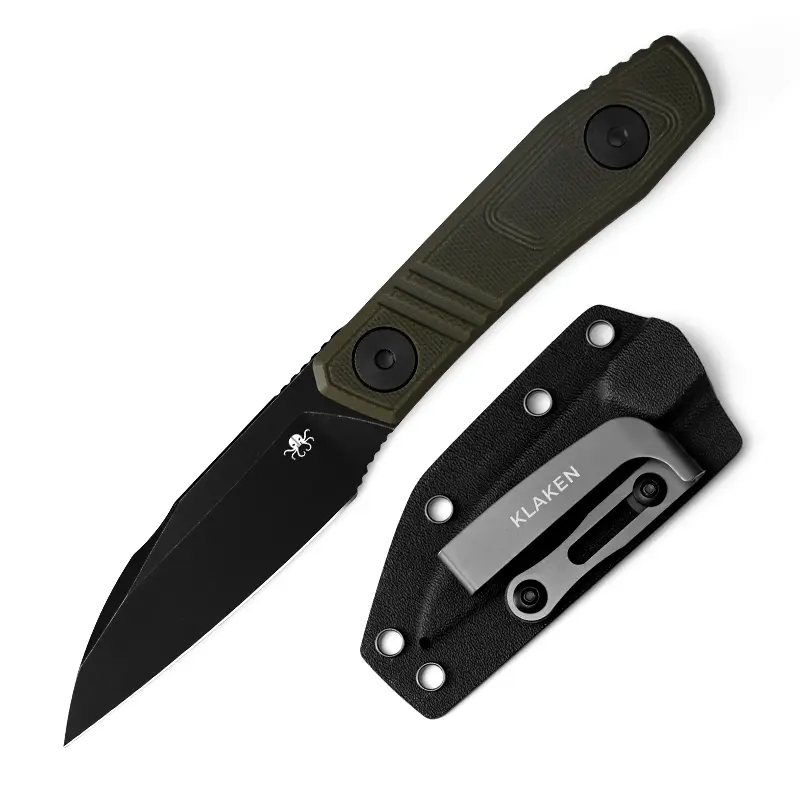Top-Rated EDC Fixed Knife Z068 Phantom: Rugged G10 Handle, High-Hardness 14C28N Blade – Perfect for Camping, Hiking & Daily Carry
