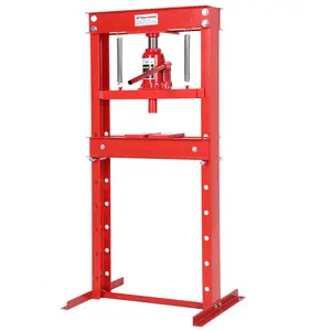 Garvee 20 Ton Hydraulic Shop Press with Stamping Plates - Heavy Duty h-Frame Garage Floor Press for Bending, Straightening, Installing Bearings & u-Joints