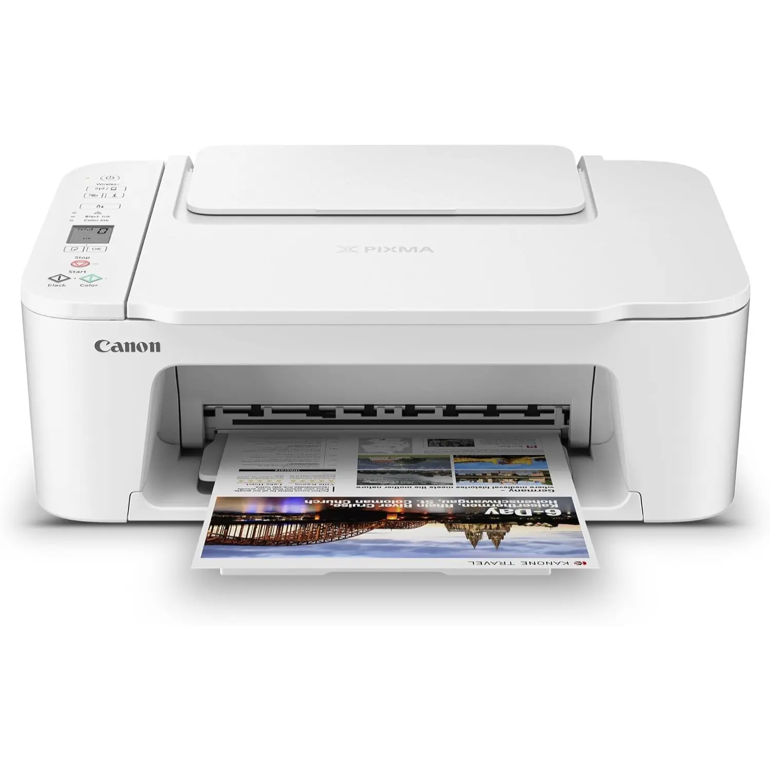 Canon PIXMA TS3720 Wireless All-in-One Inkjet Printer, White