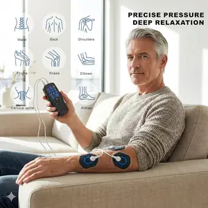 TENS Unit Muscle Stimulator Massage Machine with 8 Modes 15 Levels & 9 Modes 30 Levels Large LCD Screen Portable Design,Boosts Circulation & Recovery, Relieves Muscle Soreness,Perfect gift for relaxing Shoulders Neck Back Legs Body