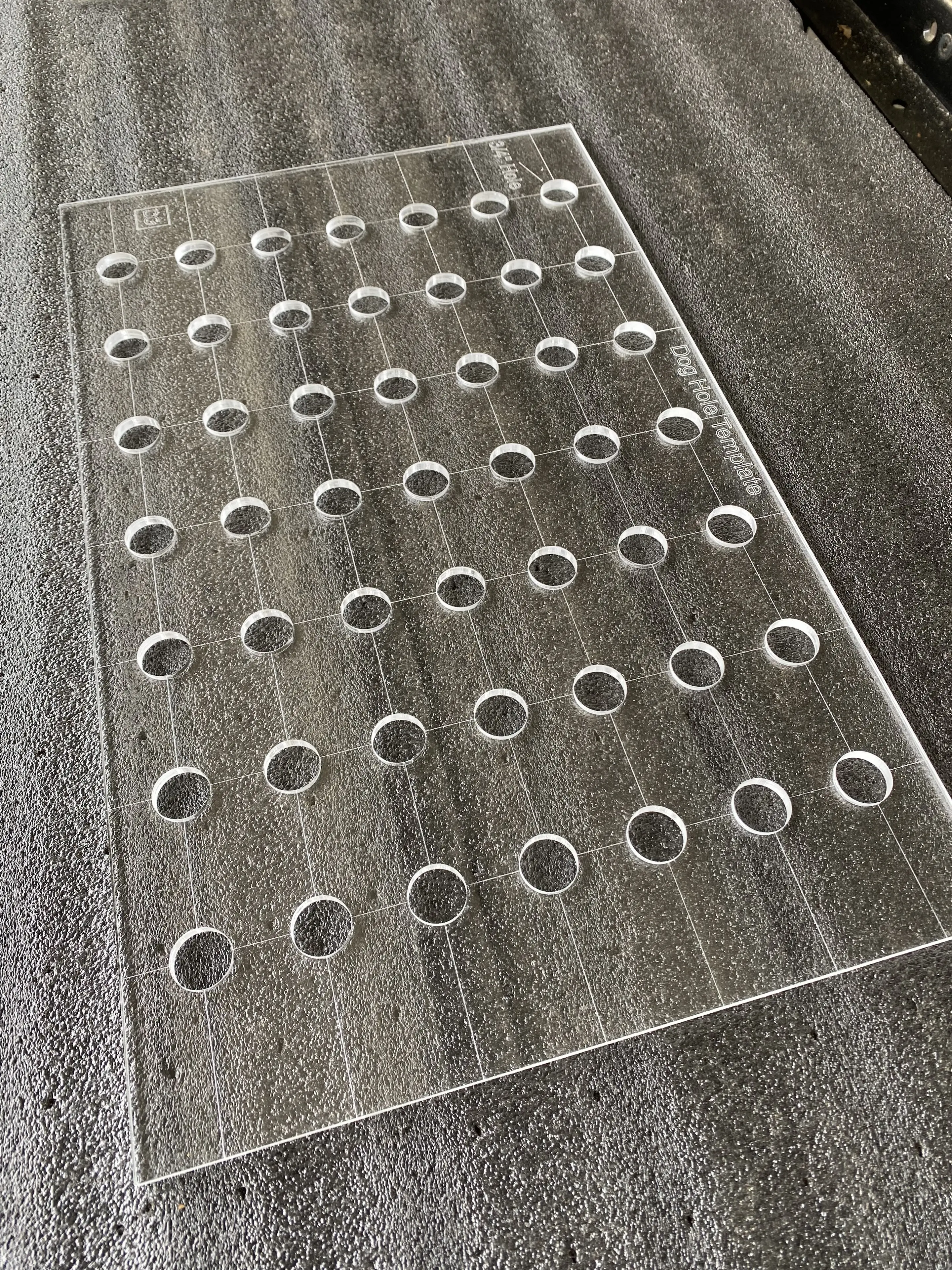 Dog Hole TOOL - TEMPLATE Dog Hole TOOL - TEMPLATE