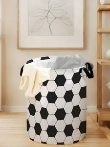 Durable Laundry Basket with Handle, Plaid Pattern, Foldable Storage Bin, Large Capacity Toy Organizer, All Season Use
