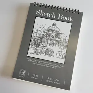 110gsm A4 Sketch Book with Vintage Cityscape Cover – Thick, Bleed-Resistant Paper Resists Smudging, Spiral Bound for Convenient Sketching, Perfect for Pencils, Charcoal, Ink & Light Markers for Daily Art Practice & Creative Journaling