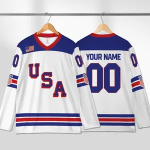 Custom 2026 USA Hockey Jersey – Personalization USA Hockey Jersey - Adult and Youth Sizes, Team USA hockey Jersey, Fan Hockey jersey